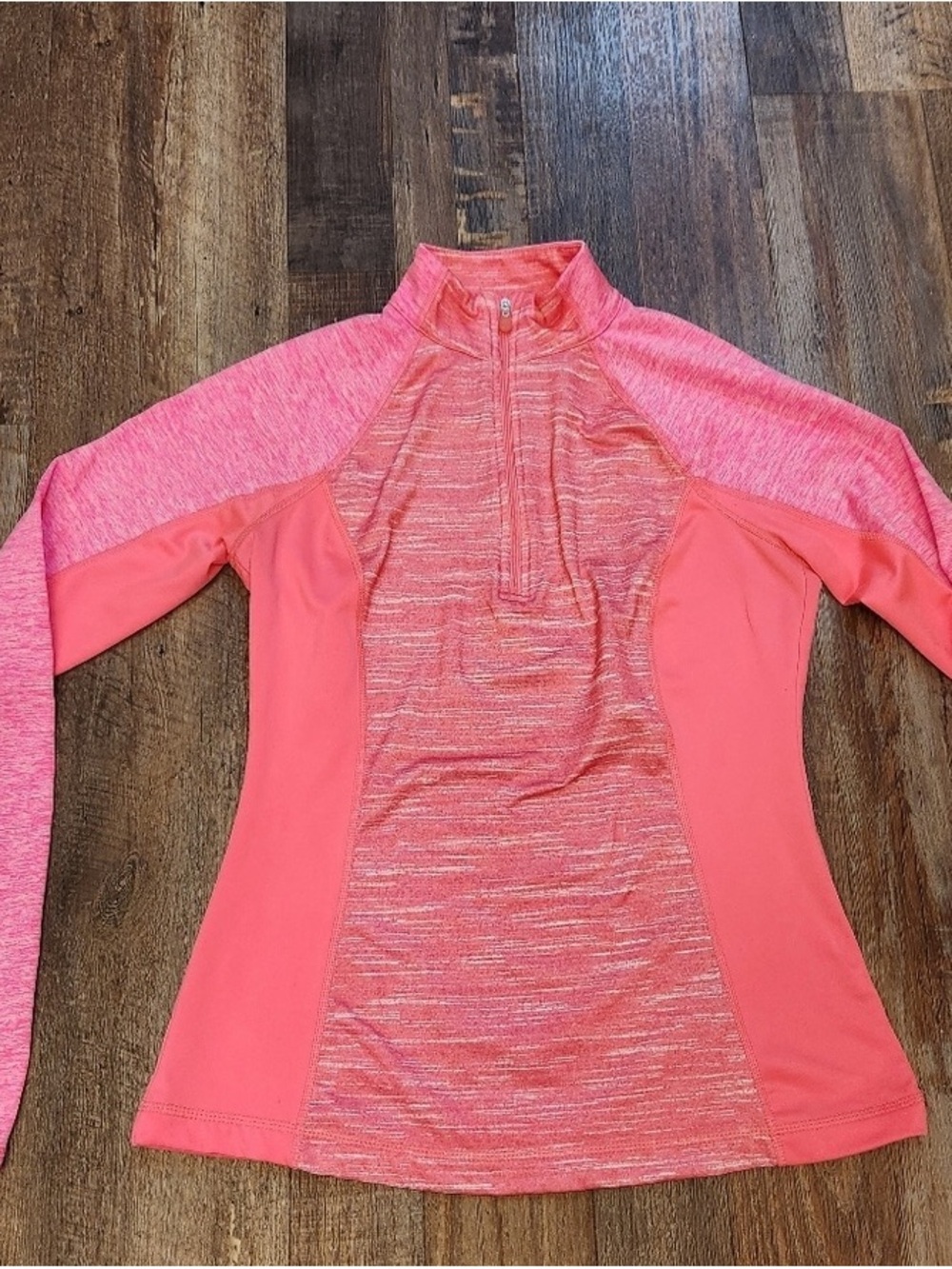 tek gear Coral Pink Half-Zip Active Pullover